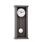 Hermle 22.5" Charcoal Gray and White Rectangular Pendulum Wall Clock